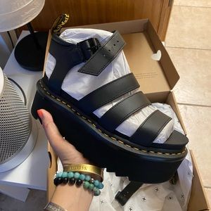 Black platform sandals Dr.Marten